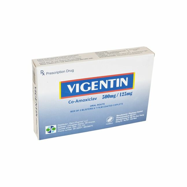 Амоксиклав 625мг №14 /Вигентин/ таб