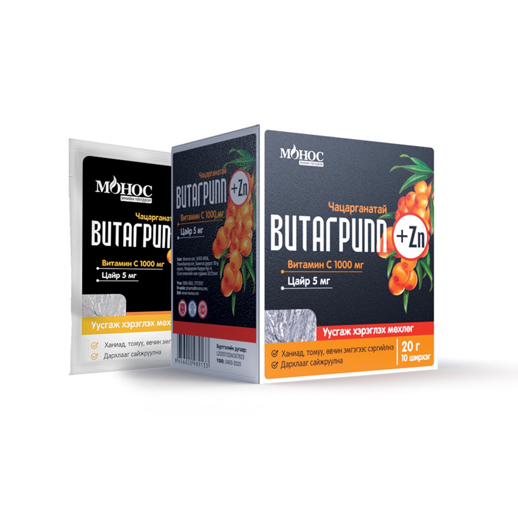 Витагрипп Чацарганатай 1000мг №10 мөхлөг
