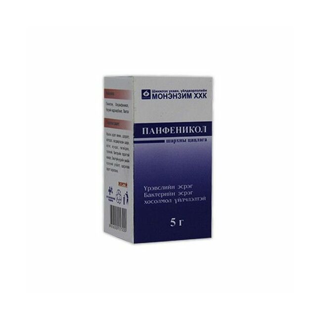 Панфеникол 5гр цацлага №1 /Монэнзим/
