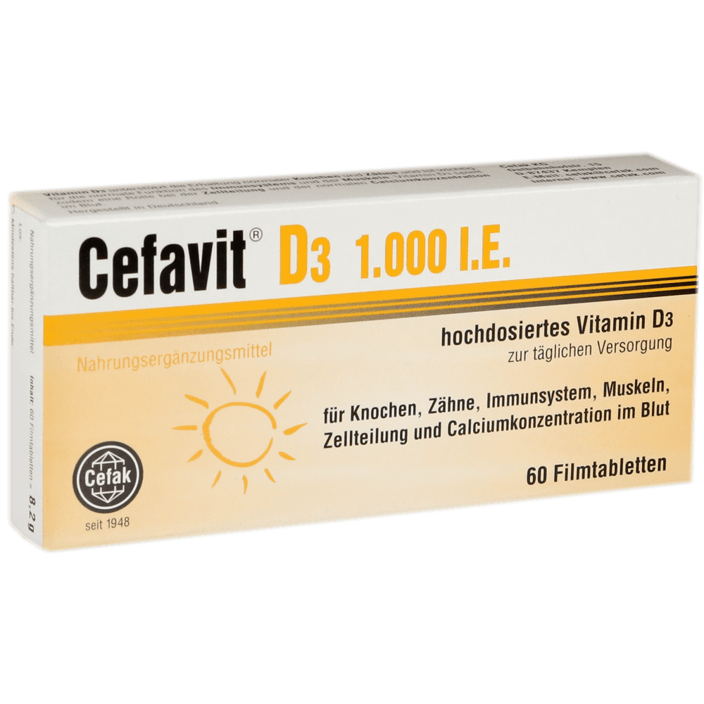 Витамин Д3 1000 ОУН №60 /Цефавит/ шахмал